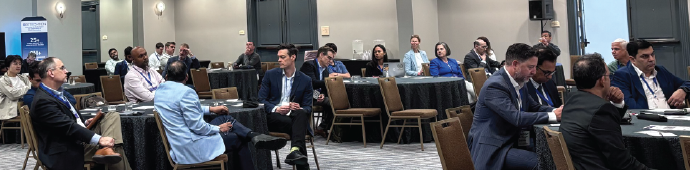 AI in oil and gas conference attendees, energy technology, industry learning